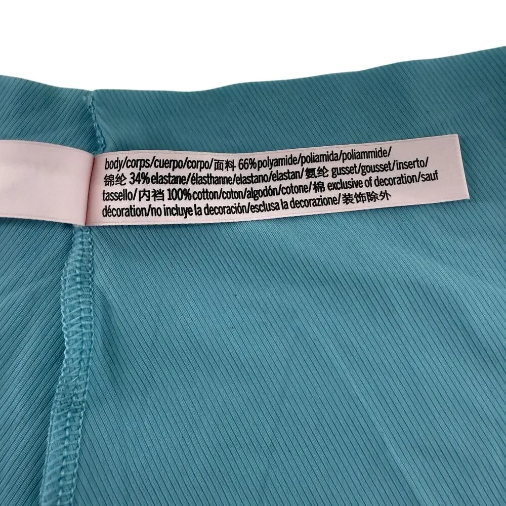 Victoria's Secret SexyIllusion Lasar Cut Cheeky Panty Blue Women Small - Picture 4 of 7
